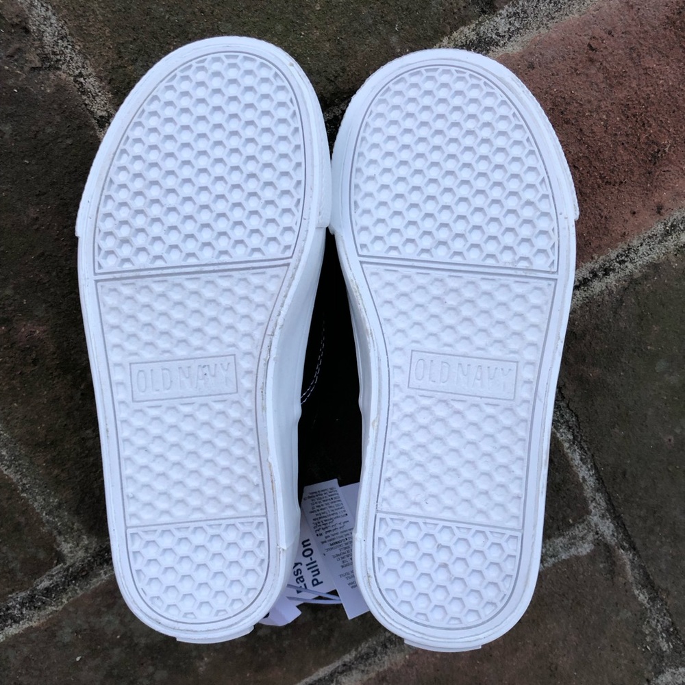 NWT Old Navy Black Canvas Slip-On Sneakers, Size Little Kid 12 - Picture 8 of 8